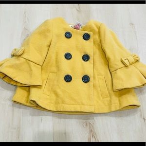 Yellow pea coat